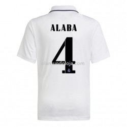 Camisola Real Madrid Alaba 4 Equipamento Primeiro 2022-2023 Manga Corta